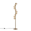 Trento Gulvlampe Messing/Amber