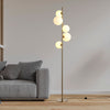 Valencia Gulvlampe Messing/Opal
