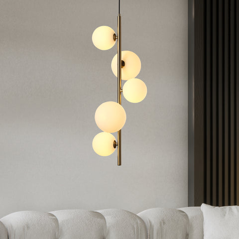 Valencia Hjørnependel Messing/Opal