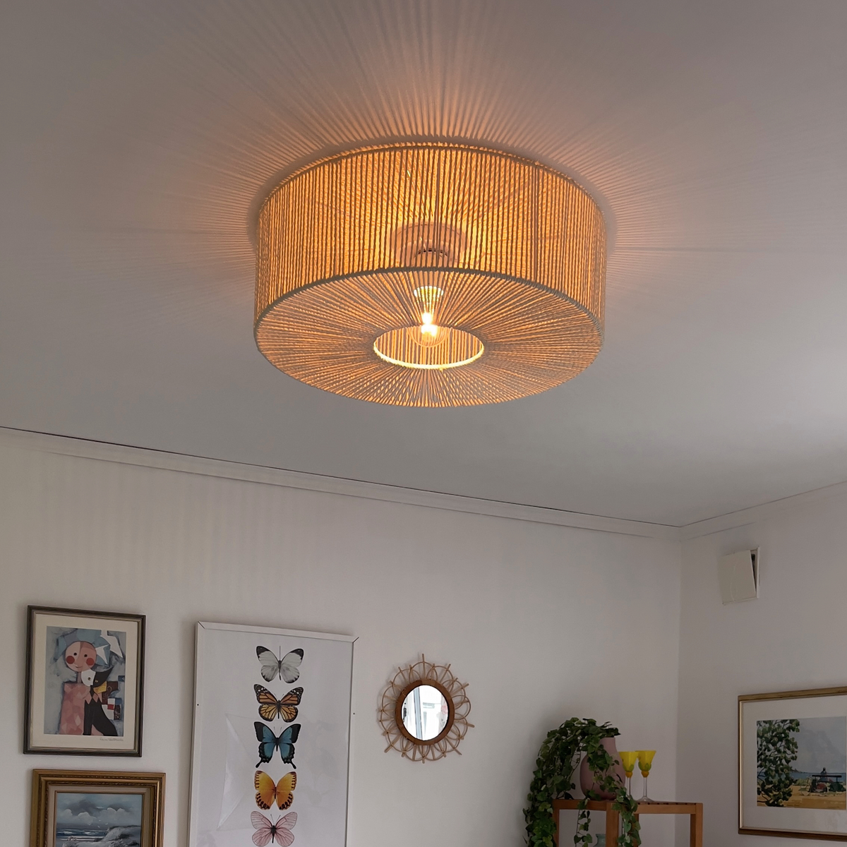 Braided Loftlampe Ø60