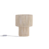 Braided Bordlampe Raw White
