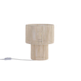 Braided Bordlampe Raw White