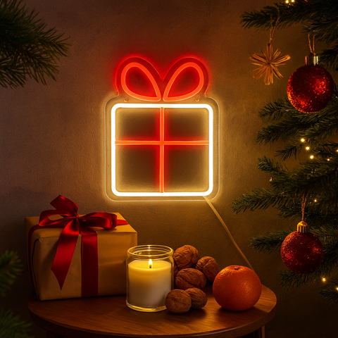 Christmas Gift Neon Væglampe