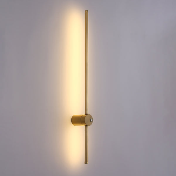 Retta LED Væglampe Messing 80cm