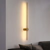 Retta LED Væglampe Messing 80cm