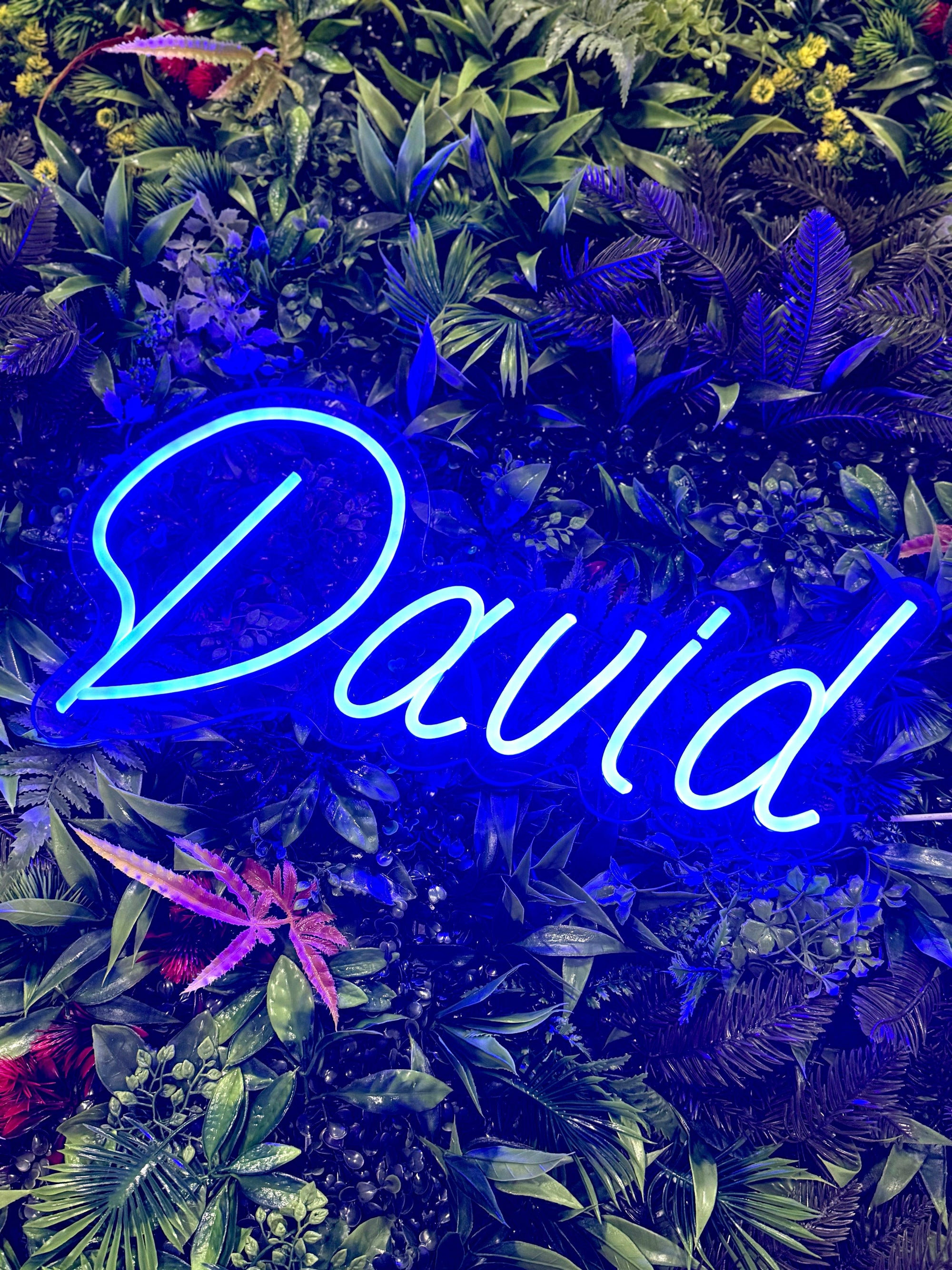 Neon Navneskilt Blå-Lightish-OutletLamper.dk