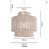 Neka Pendel Ø40 Raw White-Nordic Seasons-OutletLamper.dk