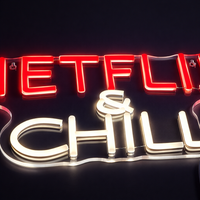 Netflix & Chill Neon Væglampe