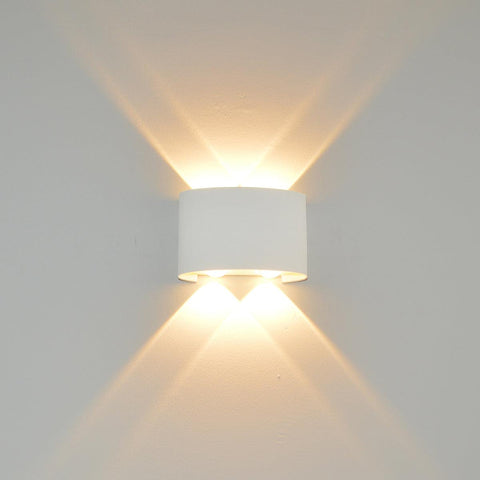 Ortelo 4W 12cm Væglampe Hvid