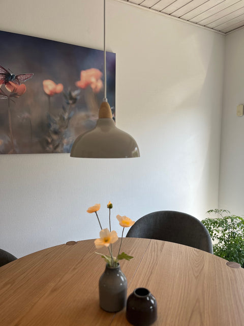 Oak Pendel Ø24 Glossy Dove