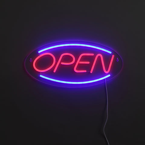 Open Neon Væglampe
