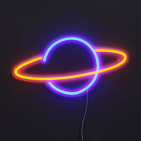Saturn Neon Væglampe