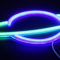 Saturn Neonskilt Blå/Grøn