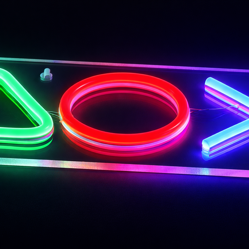 Playstation Neon Væglampe