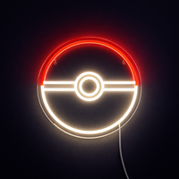 Pokéball Neon Væglampe
