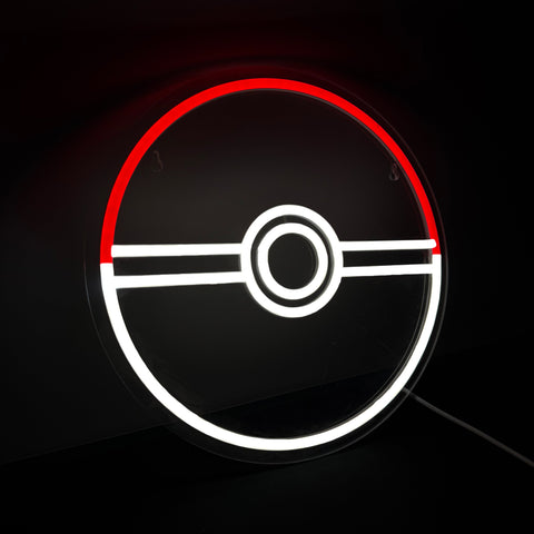 Pokéball Neon Væglampe