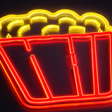 Popcorn Neon Væglampe