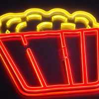 Popcorn Neon Væglampe
