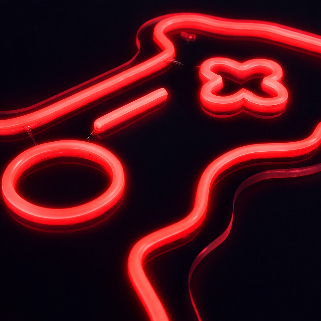 Joystick RGB Neon Væglampe