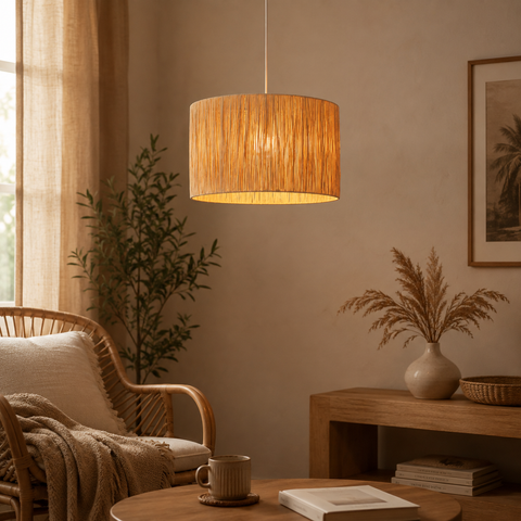 Raffia Pendel Ø40