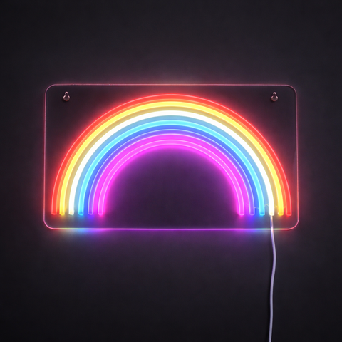 Rainbow Neon Væglampe