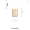 Rattan Pendel Ø15