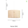 Rattan Pendel Ø40