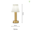Roma LED Trådløs Bordlampe Messing