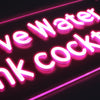 Save Water Drink Cocktails Neon Væglampe