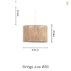 Strings Jute Pendel Ø30