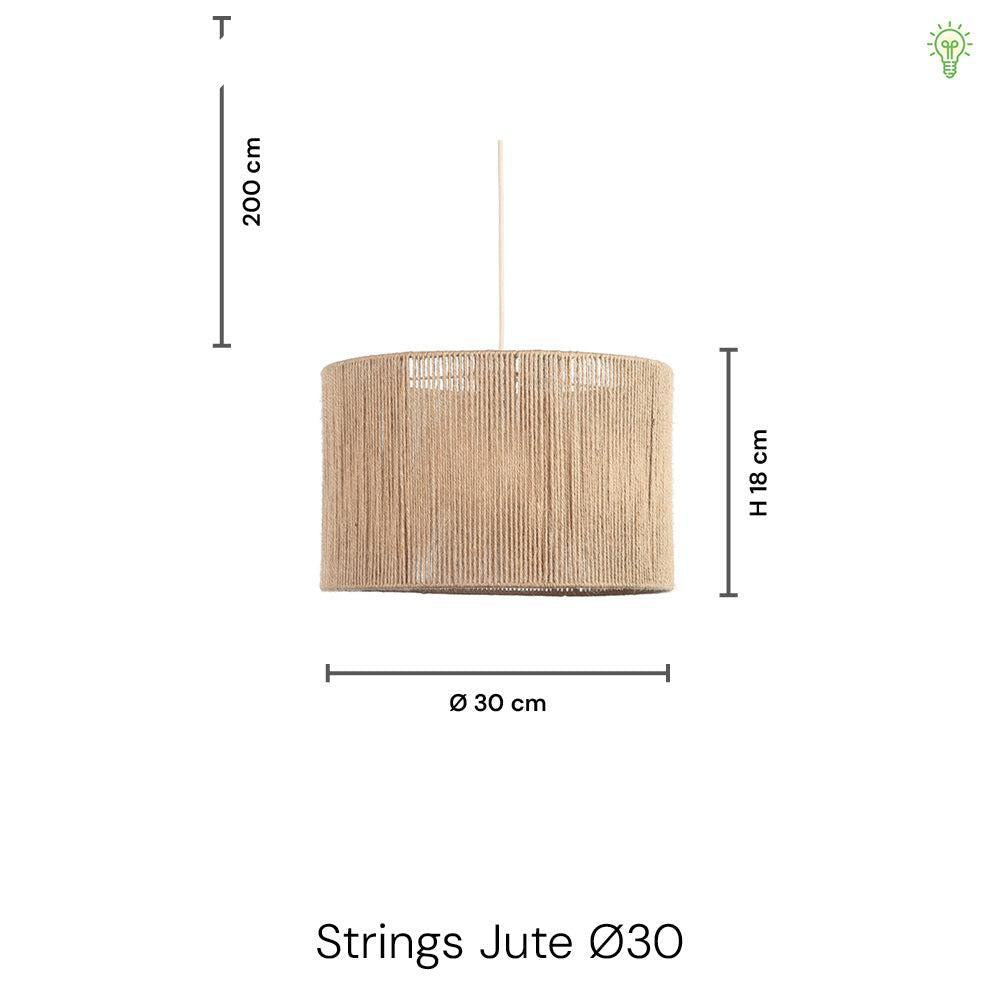 Strings Jute Pendel Ø30