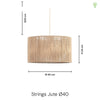 Strings Jute Pendel Ø40