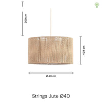 Strings Jute Pendel Ø40