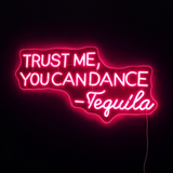 Trust Me You Can Dance Neon Væglampe Lyserød