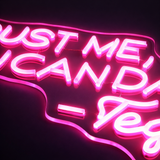 Trust Me You Can Dance Neon Væglampe Lyserød