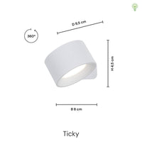 Ticky Magnetisk Væglampe Trælook-Nordic Seasons-OutletLamper.dk
