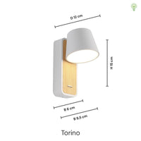 Torino Væglampe Hvid/Trælook-Nordic Seasons-OutletLamper.dk