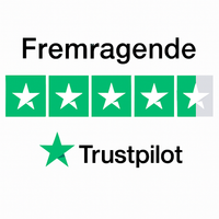 4,4 stjerner på Trustpilot