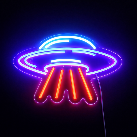 UFO Neon Væglampe