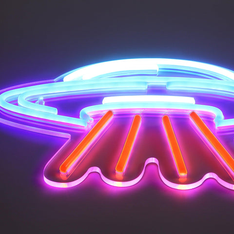 UFO Neon Væglampe