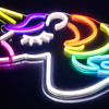 Unicorn Neon Væglampe