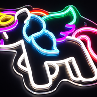 Unicorn Baby Neon Væglampe