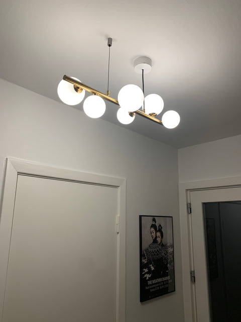 Valencia Langbordspendel 63cm Messing/Opal