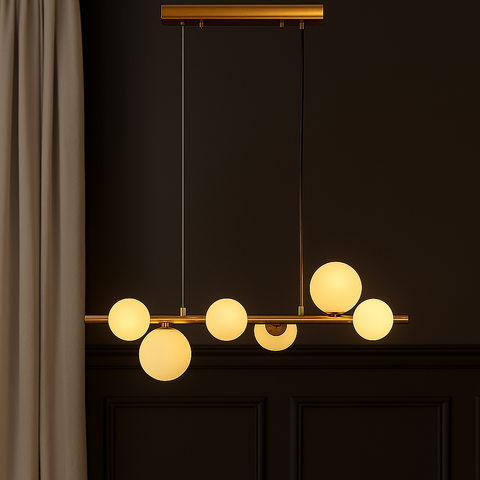 Valencia Langbordspendel 63cm Messing/Opal