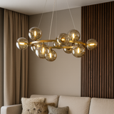 Valencia Lysekrone Messing/Amber-Nordic Seasons-OutletLamper.dk