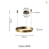 Vision Pendel Ø40 Messing