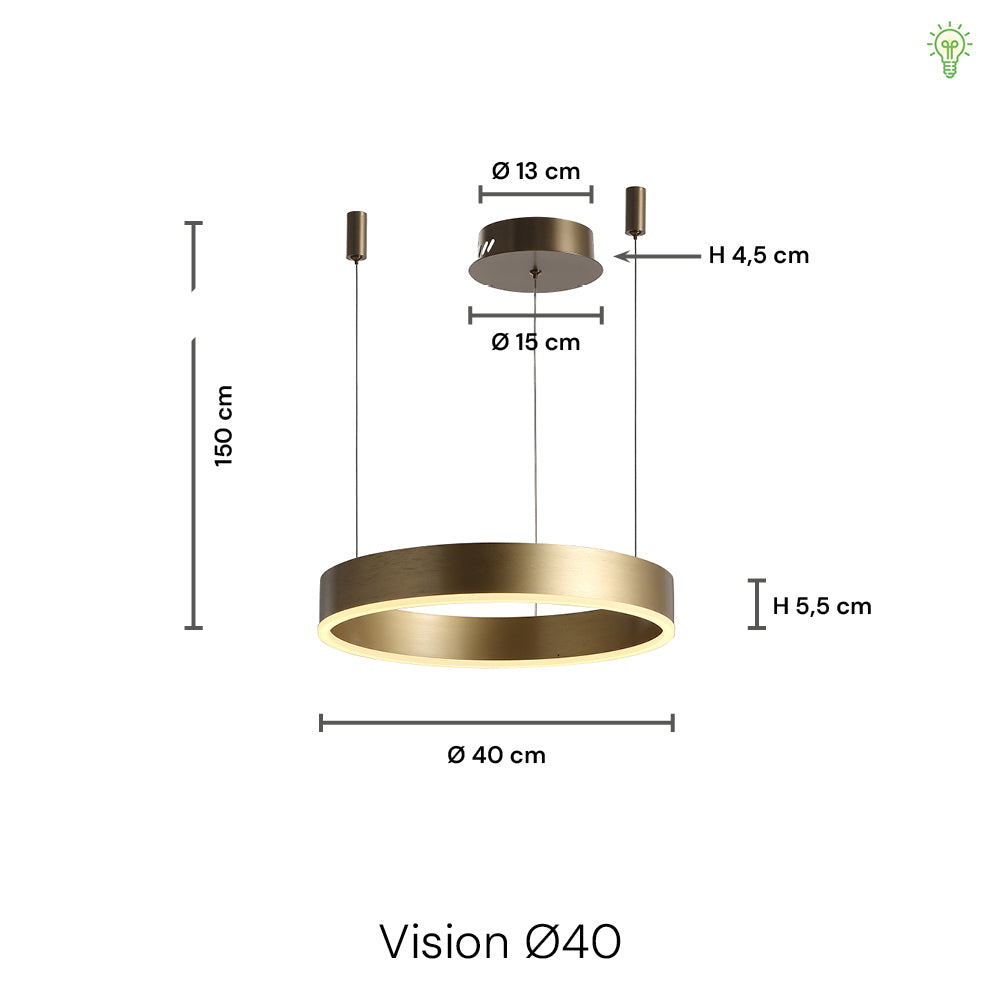 Vision Pendel Ø40 Messing
