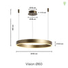 Vision Pendel Ø60 Messing