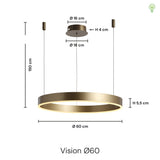 Vision Pendel Ø60 Messing