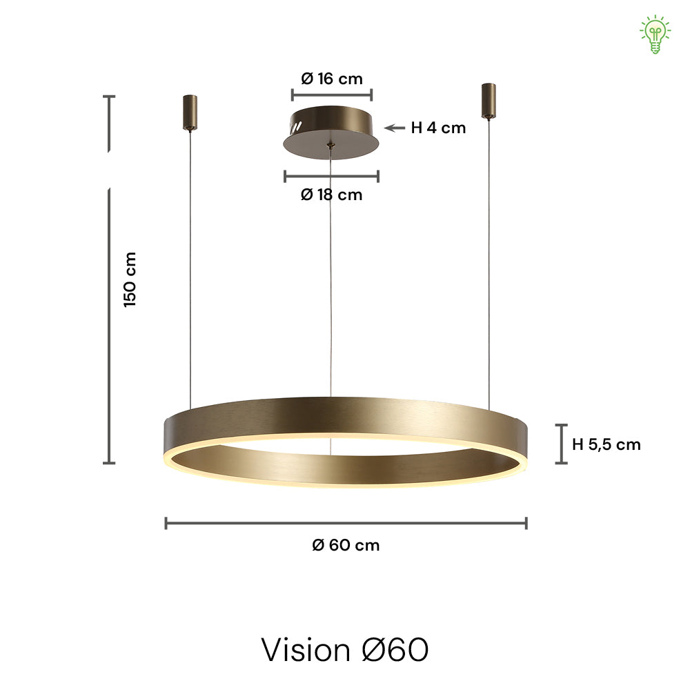 Vision Pendel Ø60 Messing